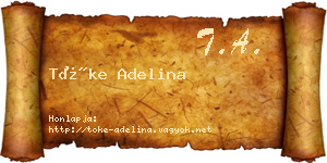 Tőke Adelina névjegykártya